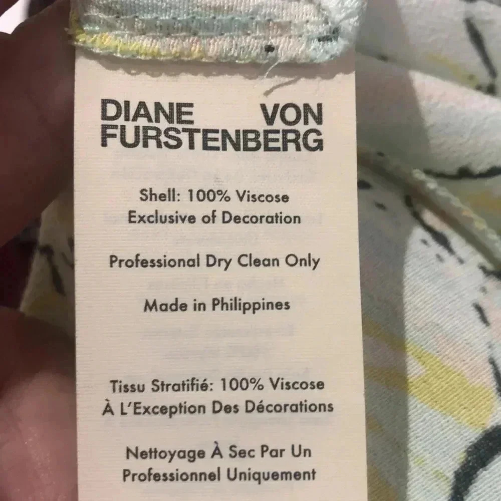 Diane Von Furstenberg Tatum Tulsi Shell Lagoon dress Medium New with Tags - Picture 12 of 12